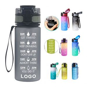 High-quality Large-capacity Gradient Space <b>Cup</b> Student Portable Sports Water <b>Cup</b> Creative Outdoor Sports <b>Plastic</b> <b>Cup</b> Straw - Product Image 1
