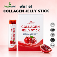 OEM AegleWell Collagen Jelly Stick, formule de peptides de collagène marin, soutient la santé de la peau, des cheveux et des ongles, complément alimentaire beauté