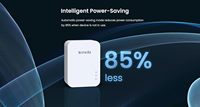 Kit adaptateur Powerline Tenda AV1000 ports Gigabit Plug & Play, extension WiFi domestique double bande 2167 Mbps, vidéo HD/3D/4K, jeux