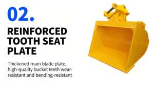 Dimensions personnalisables Godet inclinable à angle réglable pour excavatrices-Nettoyage efficace des fossés de travail en pente (Shandong, Chine) - Product Image 3