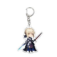 Porte-clés en acrylique transparent en époxy personnalisé, breloques en acrylique imprimées, porte-clés en acrylique de dessin animé d'anime