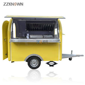 Camión de barbacoa de 220CM de largo, carro de quiosco, canino caliente, remolque expendedor de café, remolque móvil para comida de calle al aire libre, caravana - Product Image 1