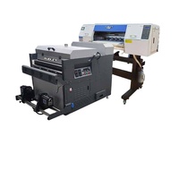 Imprimante DTF Audley L1800 24 pouces, 2 têtes I3200, machine d'impression de t-shirts, imprimante de film pour animaux de compagnie avec machine à secouer la poudre pour tous les tissus