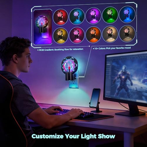 Lámpara de Plasma con Forma de Globo, Luces Nocturnas RGB que Cambian de Color, Regalos, Lámpara Nocturna Enchufable para Habitación Infantil con Sensor Táctil - Product Image 3