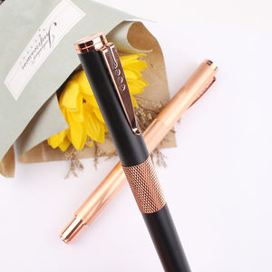 Bolígrafo de Lujo de Metal Completo con Tinta de Gel en Oro Rosa - Product Image 2