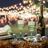 Grand Event Fournitures de fête de mariage Gobelet en verre à vin en plastique vintage