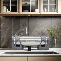 Purificateur d'eau à ultrafiltration manuel Han Lan 1500L en acier inoxydable 304, 1 étape, filtration 0,01 micron, durée de vie du filtre 3 ans