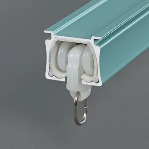 Grosir Track Curtain Rods Aluminium Curtain untuk Dekorasi Jendela Silent Curtain Track