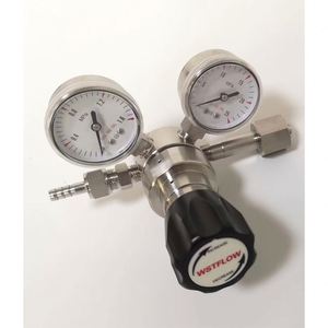 Regulador de gas oxígeno Co2 de hidrógeno y argón con manómetro 3000psi/200bar 316ss interruptor de presión de una sola etapa - Product Image 6