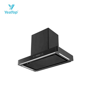 Campana Extractora <span class=keywords><strong>de</strong></span> Cocina en Forma <span class=keywords><strong>de</strong></span> T <span class=keywords><strong>de</strong></span> Vidrio Templado, con Autolimpieza, 900mm, 3 Velocidades, Eléctrica, Superventas - Product Image 5