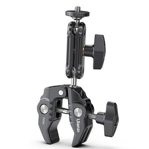 XUEREN <span class=keywords><strong>Ulanzi</strong></span> ที่หนีบโลหะซูเปอร์แคลมป์ R094,พร้อมหัวบอลคู่แขนมหัศจรรย์<span class=keywords><strong>1</strong></span>/4 ''สกรู<span class=keywords><strong>3</strong></span>/8'' เกลียวสำหรับการตรวจสอบกล้องไฟ LED - Product Image 2