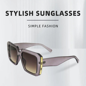 Lunettes de soleil oversize vintage 2025 pour femmes et hommes, tendance rétro, monture épaisse couleur écaille de tortue, forme carrée - Product Image 2