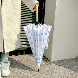 <span class=keywords><strong>Parapluie</strong></span> <span class=keywords><strong>pliable</strong></span> anti-UV JM Cartoon pour enfants et adultes, avec boucle annulaire, couleur unie, résistant au vent, durable, pour le soleil et la pluie - Product Image 2