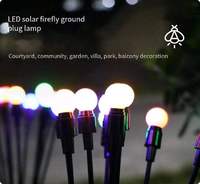 Jardin extérieur LED feu d'artifice solaire luciole lampes de pelouse corps IP65 avec alimentation par batterie pour maison de campagne terrasse balcon PVC