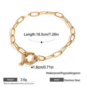 チェーンリングセット2025新着着<span class=keywords><strong>18k</strong></span>金メッキステンレススチール防水カラフルナチュラルゴールド - Product Image 5
