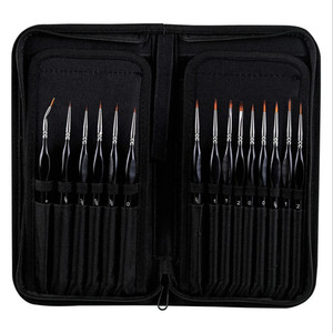 Nouvel ensemble de pinceaux de peinture d'artiste professionnel avec étui à pinceaux en toile - Product Image 2