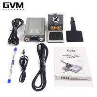 GVM T12-XS Station de soudage T12 Table de soudage intelligente affichage numérique LED outils de retouche BGA de dormance automatique