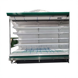Réfrigérateur de supermarché à température unique, 4 étagères, vitrine réfrigérée ouverte, refroidisseur multi-niveaux à rideau d'air - Product Image 2