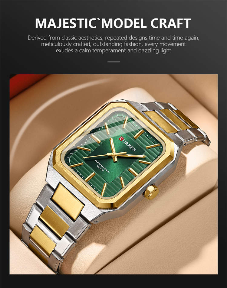 Curren *出品 Curren 8455 Quartz Watch - Stylish & Durable Men's Timepiece