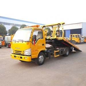 ISUZU 100P 4x2 <b>Flatbed</b> Towing <b>Truck</b> Platform Wrecker Road Rescue Wrecker <b>Truck</b> for Sale - Product Image 1