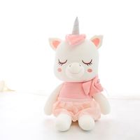 Adorable petite ballerine licorne peluche poupée en peluche avec remplissage en coton PP emballé dans un sac OPP