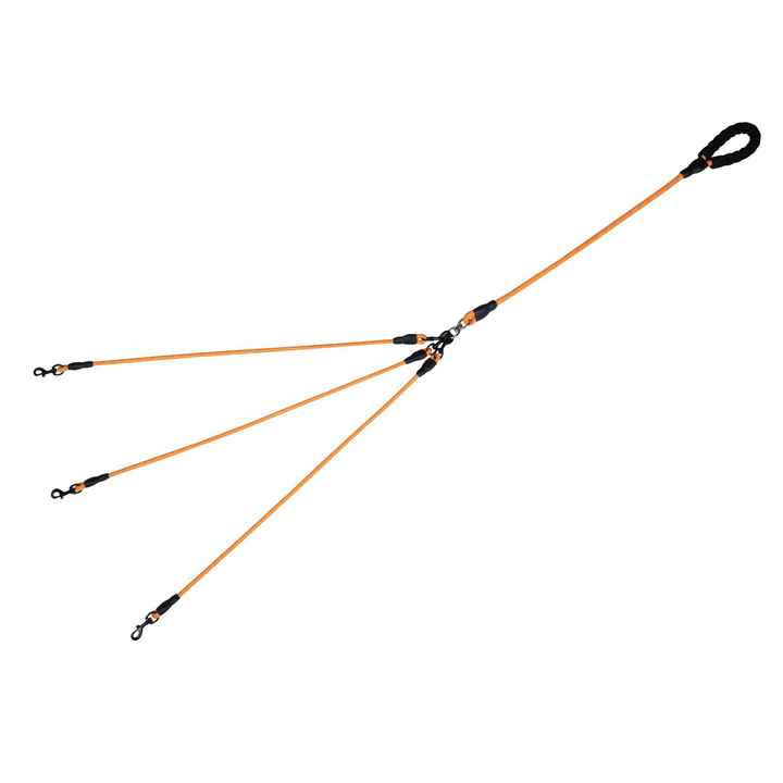 3-in-1 Anti-Entanglement Dog Walking Rope Solid Nylon One-to-Two/One-to ...