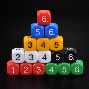 Jeux de société numériques personnalisés Coins arrondis Éducation préscolaire éducative dés numéro de rouleau - Product Image 1