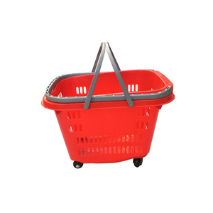 La nouvelle boîte de rangement Panier à tirer Supermarché Magasin avec roues Type de traction manuelle Peut tirer avec poulies Mini panier à provisions - Product Image 4