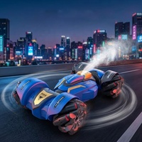 Voiture RC de drift à double commande haute vitesse 8 fonctions EPT 1:12 avec télécommande montre, 360° °   Rotation, pulvérisation de brume et lumières LED