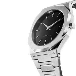 Ultra Dunne Japan Beweging Quartz Horloge Rvs Elegantie Eigen Merk Private Label Horloge Custom