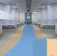 Benutzer definierte moderne Luxus Vinyl PVC homogene SPC Click Lock Bodenbelag für den Krankenhaus gebrauch Modernes Design Kunststoff boden