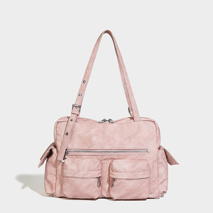 Bellmont Retro Multi-pocket Motorcycle Bag Style Simple Fashion Large Capacity Shoulder Underarm HandBag Designer Brand Bag - Product Image 4