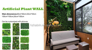 Panneaux de <span class=keywords><strong>haie</strong></span> artificielle de style mixte, protection UV, écologiques, résistants à l'eau, couleurs personnalisées pour la décoration murale intérieure - Product Image 6