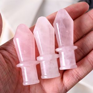 Épée sculptée en quartz poli, cristal de guérison, pierre naturelle sculptée, style Feng Shui vintage, vente en gros - Product Image 5