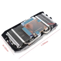 Vente d'Usine Refroidisseur de GPU par Air avec 2 Ventilateurs pour Cartes Graphiques RX580/570/480/470