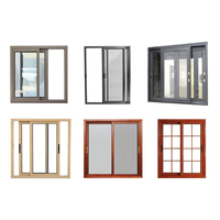 Ventanas Corredizas de Aluminio de Lujo Modernas y Personalizadas, Diseño Horizontal con Doble Acristalamiento para Sala de Estar de Apartamentos y Villas