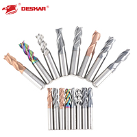 Pour DESKAR personnalisable 4 cannelures en acier au tungstène fraise en bout outil de coupe CNC carbure fraise en bout fraise plate caractéristique de coupe Support OEM