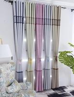 Vente en gros, top ventes, rideaux occultants jacquard à rayures imprimées en relief pour la décoration du salon et de la maison