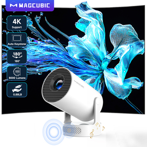 โปรเจคเตอร์วิดีโอขนาดเล็ก HY300Pro+ ระบบ Android 14 LED LCD ความละเอียด 720P รองรับสูงสุด 8K ความสว่าง 320 ลูเมนส์ ฉายระยะใกล้ สำหรับใช้ในบ้าน พร้อมลำโพงในตัว - Product Image 1