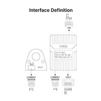 Accessoires pour drones industriels : Module de détection de puissance à effet Hall haute précision avec entrée de tension ultra large pour la topographie