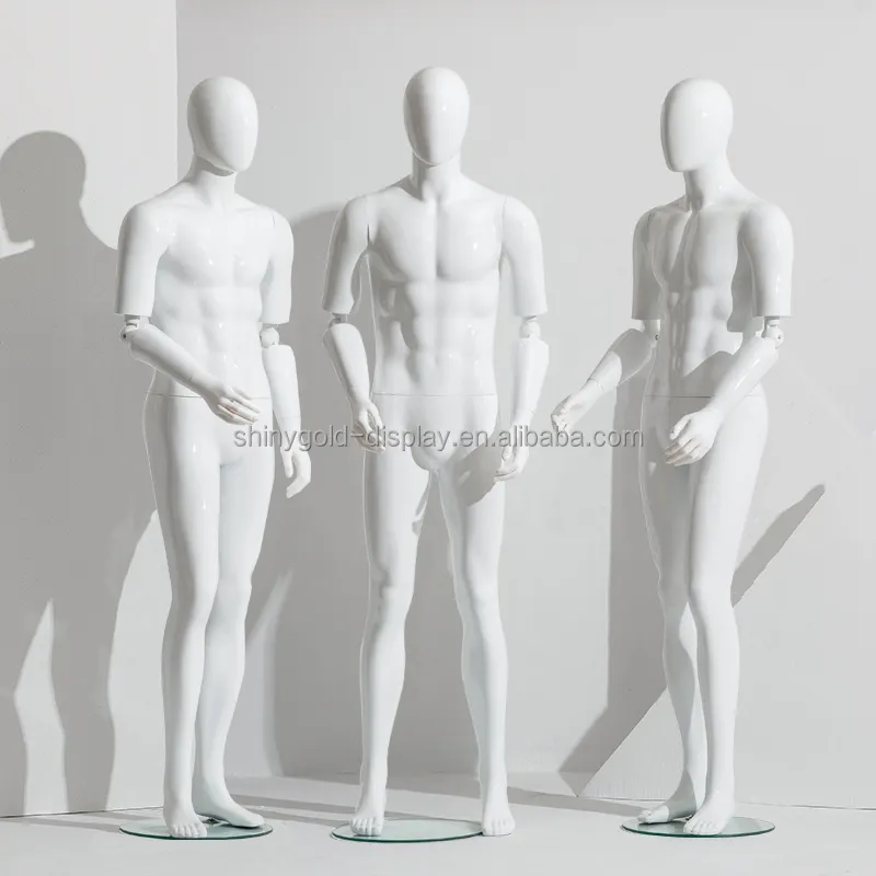 Mode Witte Mannelijke Maniquines Full Body Modellen Etalage Man Mannequin Kostuums Mannelijke Mannequins Voor Mannen