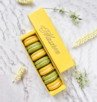 Boîtes d'emballage en papier pliables pour gâteaux, biscuits, pain, pâtisseries, beignets, macarons, avec logo personnalisé, écologiques, de qualité alimentaire, imprimées
