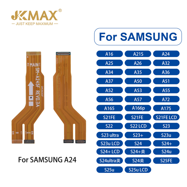JKMAX Small Board Mobile Phone Flex Cable for Samsung A24 A25 A26 Models Design LCD Main Board Flex Cable Telefono Placa Pequena