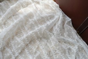 Tela de Chifón Bordada Estilo Hada, Tela Ligera con Puntos Suizos y Bordado de Crochet para Vestidos de Verano, Manualidades, Decoración de Fiestas - Product Image 3