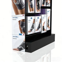 Support d'affichage en métal durable sur pied avec crochets, support de rangement pour équipement de gym et articles de sport pour suspendre des produits
