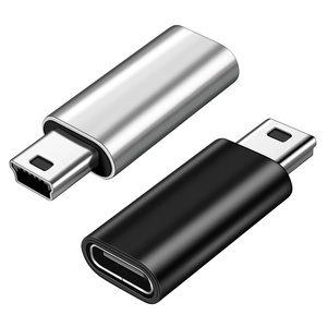 OTG Mini <strong>USB</strong> <strong>Type</strong> <strong>C</strong> <strong>Adapter</strong> 5 Pin Male <strong>USB</strong> Female <strong>Type</strong> <strong>C</strong> Charging Data Transfer Connector GoPro MP3 Camera PC Computer - Product Image 1