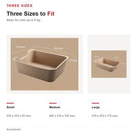 Bac à litière carré jetable grand format ouvert pour chat, toilette pour chien sans lavage, anti-éclaboussures, fournitures de nettoyage