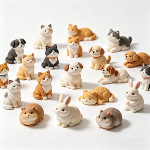 Statuette d'animal en résine, petit <span class=keywords><strong>lion</strong></span> <span class=keywords><strong>roi</strong></span>, pour les cadeaux de fête d'anniversaire et les cadeaux pour les enfants - Product Image 5