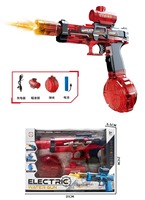 Pistol Air Semprot Kapasitas Tinggi Chengji, Mainan Luar Ruangan Musim Panas, Pistol Air Elektrik Isi Ulang dengan Fitur Lampu untuk Anak-Anak