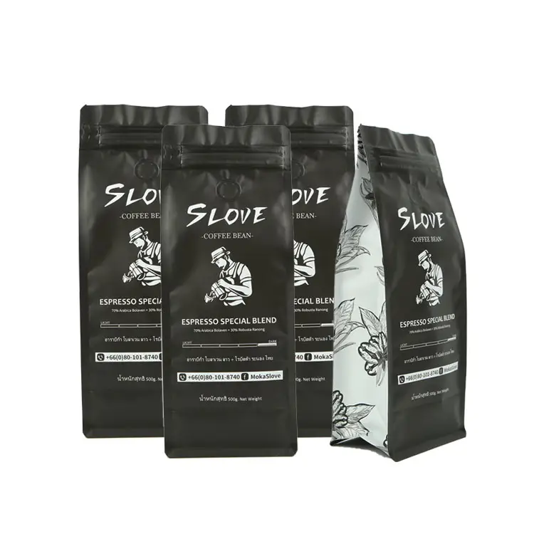 Túi Khóa Kéo Chống Mùi Túi Vải Mylar 12 Oz Lá Ziplock Túi Cà Phê Công Nghiệp Tùy Chỉnh OEM Bolsas Para Cafe